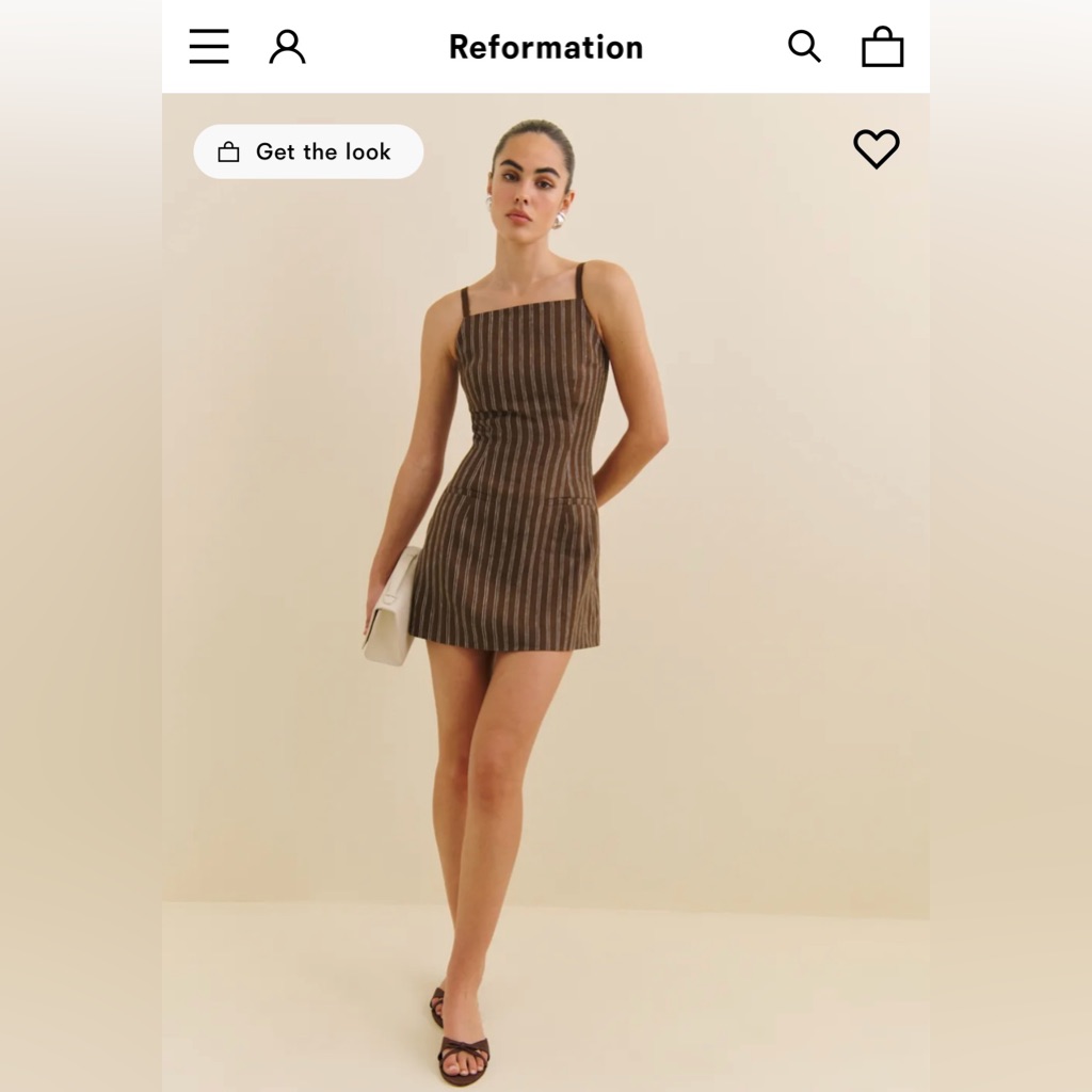 Reformation Phillipa Linen Mini Dress